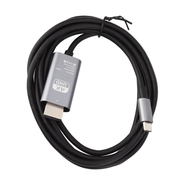 USB C til HDMI Kabel 4K 30Hz Plug and Play UHD Adapter