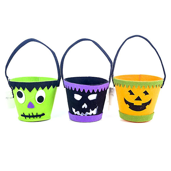 Halloween Trick or Treat-påsar Fladdermusgodishink Återanvändbar canvasväska Halloweenfestpresenter för barn