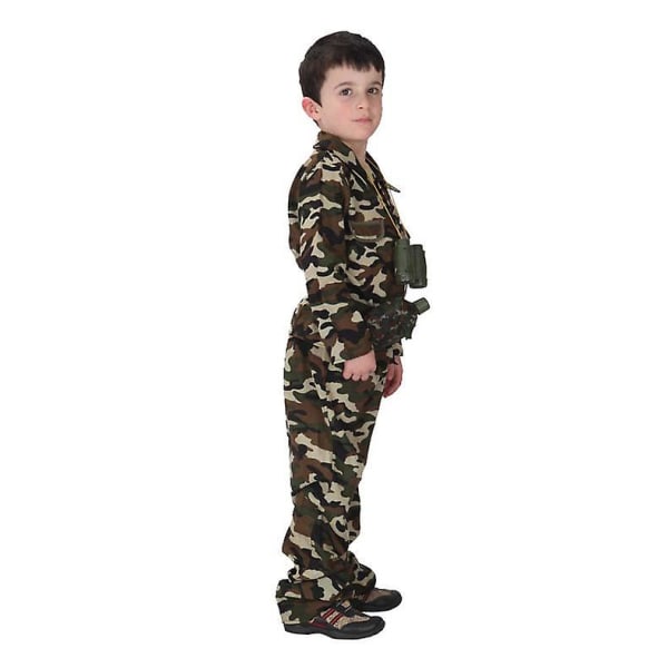Halloween Børn Soldater Tøj Police Special Force 130-140cm
