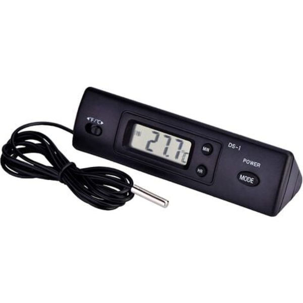 Elektronisk digital LCD temperaturmåler sensor probe termometer med kablet bred LCD-skærm til køleskab