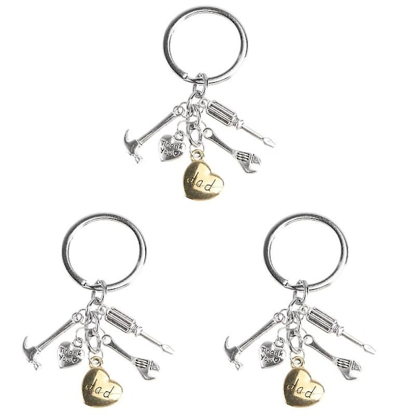 3 st fars födelsedagspresenter fars dag nyckelring jag älskar dig pappa Nyckelring Smycken present till män Bästa födelsedagspresent till pappa från dotter son