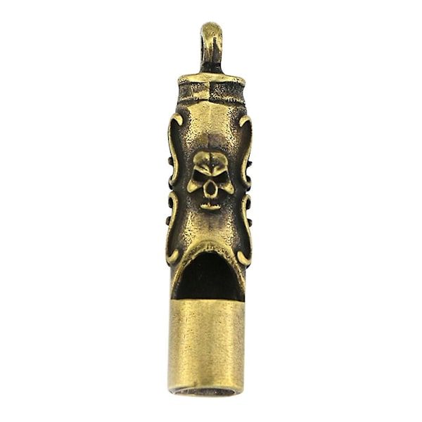 Messing Whistle Nøglering Pendant Mini Messing Pendant Referee Whistle (gylden)