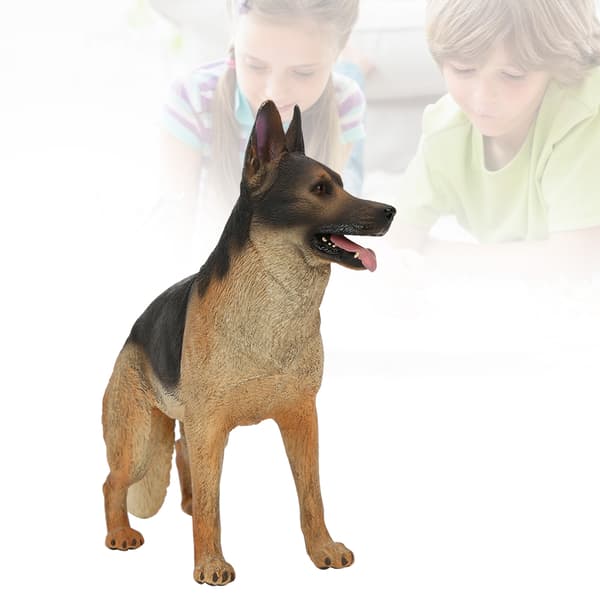 Simuleringsmodell av schæferhund, skrivebordsdekorasjon, barneleke