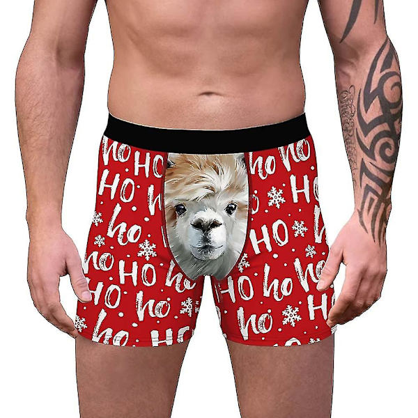 Christmas Boxers Trosor Herr Xmas Underkläder Kalsonger D L