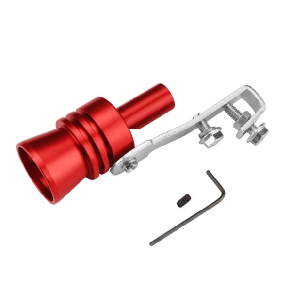 S-kod - röd bil modifierad turbo visselpipa motorcykel tail whistle avgasrör ljuddämpare exteriör tillbehör,