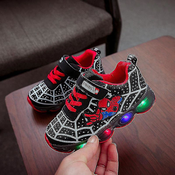 Lasten urheilukengät Spiderman Lasten Led Luminous -kengät 27