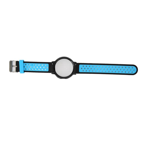 Pixel Watch Udskiftningsrem Blød Silikone Justerbar Rem Fuld Beskyttelse Sort Blå