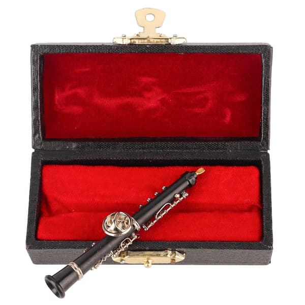 Musikinstrument Mini Pin Brosche - Obo Design