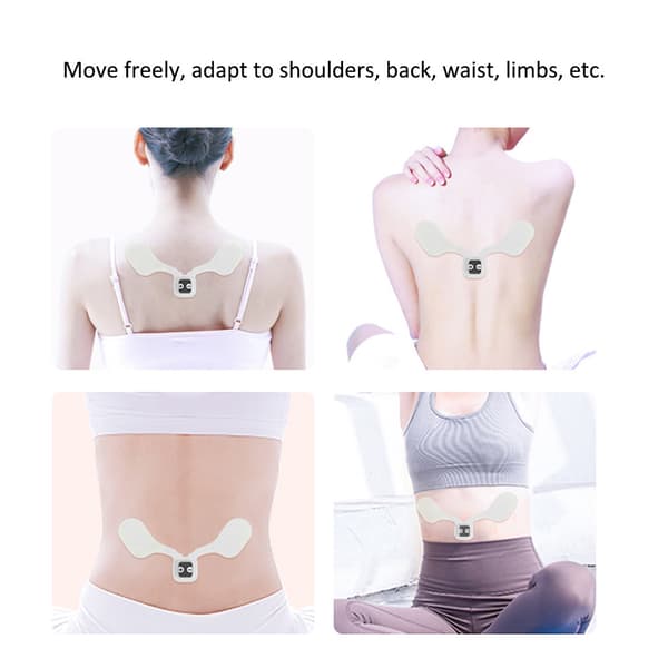 Smart Neck Shoulder Massager Mini Cervikal Terapi Instrument Multifunktionel Fuld Krops Puls Massage Sticker