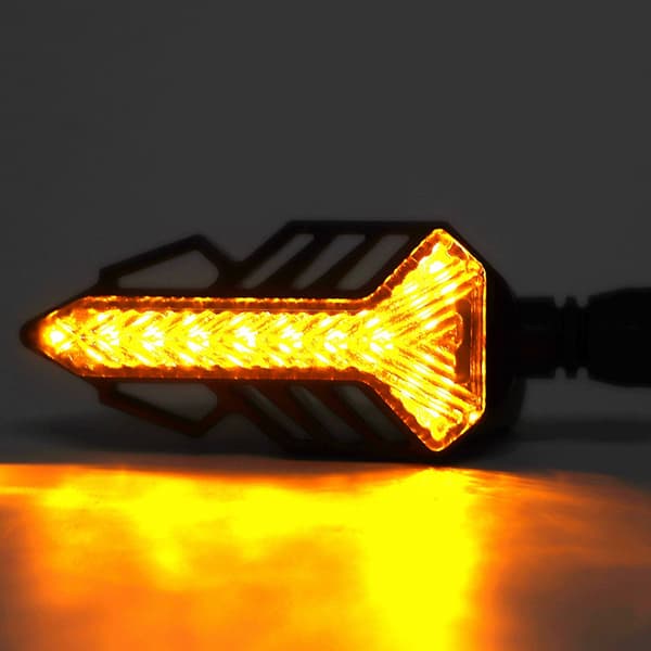 1 par motorcykel LED flydende blinklys indikatorlys universal
