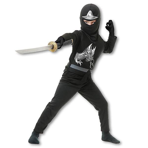 Ninja Cosplay Halloween kostym för barn L
