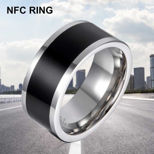 Nfc Ring Universal Sensing Technology Mukava käyttää ilman latausta Smart Lock Nfc -rengas matkapuhelimeen US 8