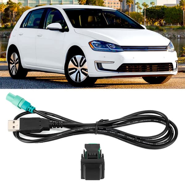 56,7 tommer Auto Audio USB Kabeladapter CD-afspiller System Connector Jack