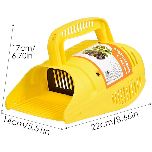 Marjanpoimija Ergonominen pehmeä kosketuskahva mustikanpoimintatyökalu Wild Fruit Harvest, 8,66 x 5,51 x 2,76 tuumaa