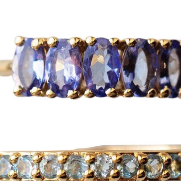 3st Kvinnor Ringar Iögonfallande Kreativ Form Legering Fashionabla Kvinnor Ring Bröllopsband För Dejting US 7