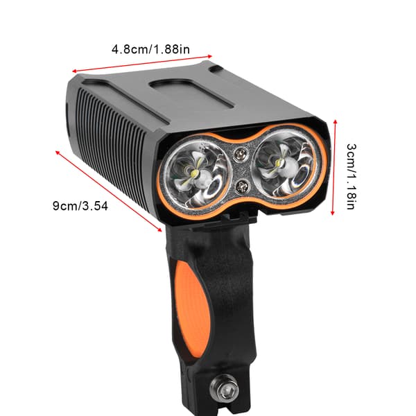 2000lm USB Ladattava LED Pyöränvalo Pyöräily Taskulamppu
