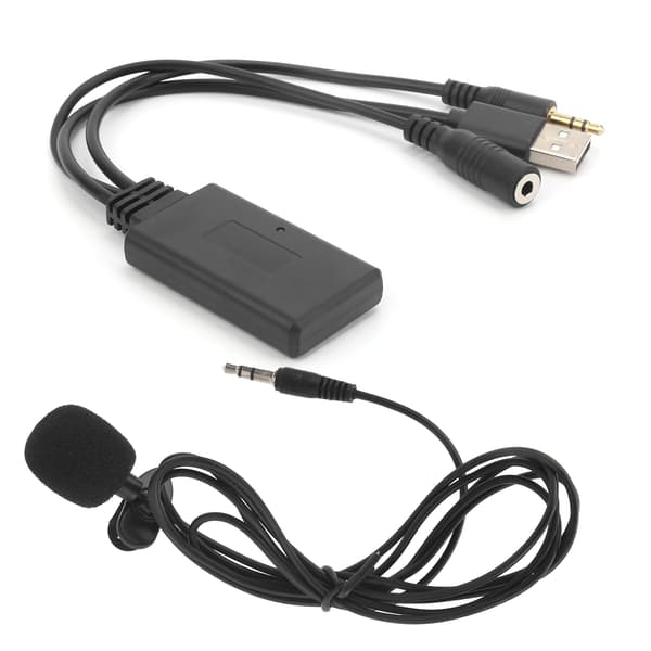 Universell bil AUX Bluetooth lyd trådløs mikrofon håndfri adapter