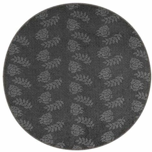 Nykyaikainen matto 120 x 120 cm liukumaton langan korkeus 6 mm keltainen