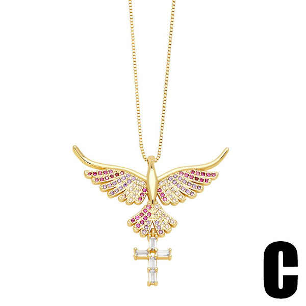 Halskæde Vintage Zircon Cross Fashion smykker Ac9126 C