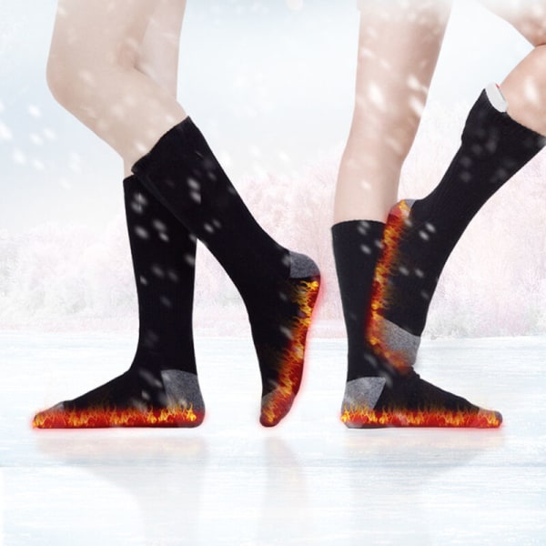 Oppvarming av varme sokker, lading av fortykkende varmesokker (enkeltgrå sokker),