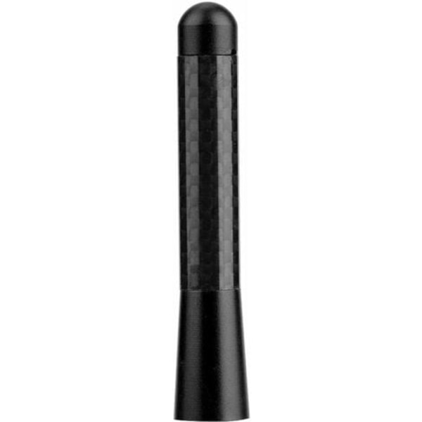 Bilantenne, 8CM Carbon Fiber Screw Radio Kort antenne til Universal Car Modification (Sort)