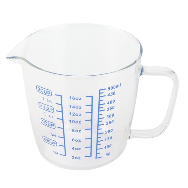 Glas Mätkopp med Lock 500ml Kapacitet