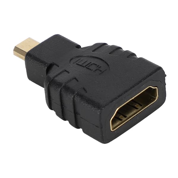 10 stk. Svart ABS Micro HDMI til HDMI Adapter 1080P for Raspberry Pi 4B