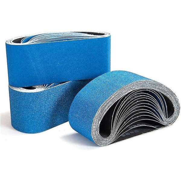 Slipande bälten. Slipbandsgrupp, 3x 40/60/80/120 Slipband för bandslip. Används för grovbearbetning, färgborttagning och polering (12st) 56twen