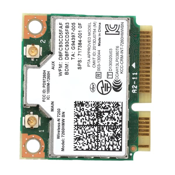 Intel 7260HMW Mini PCIE Trådlöst Wifi-kort Bluetooth 4.0 Nätverksmodul