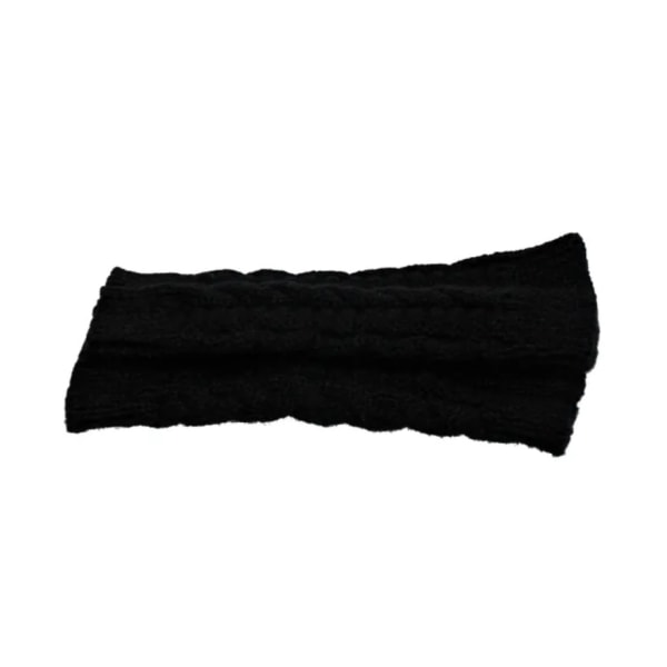 Käsivarsien lämmittimet neulotut, sormettomat ja lyhyet - [20 cm] - Käsineet Black