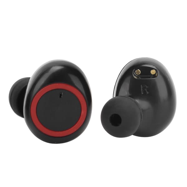 Y50 Trådløse Bluetooth Ørepropper Stereo Hovedtelefon Bluetooth 5.0 Headset Sort Rød