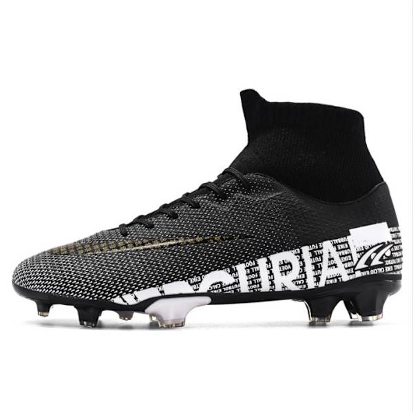 Utendørs fotballsko Høyankeltrening Sportssneakers Long nail black 41