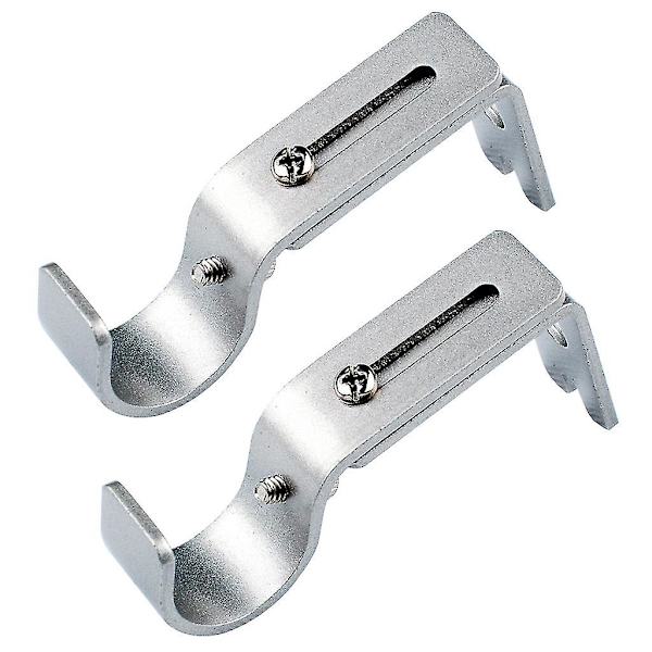 2 kpl verhotangon kiinnike Yksittäinen tangon kiinnike seinämustalle/ruskealle/hopealle Silver
