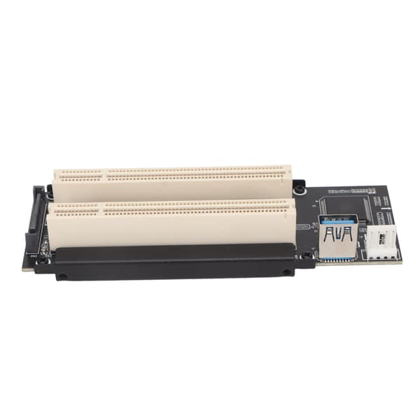 PCI E til Dual PCI Kort Plug and Play Blå LED Udvidelseskort til Windows