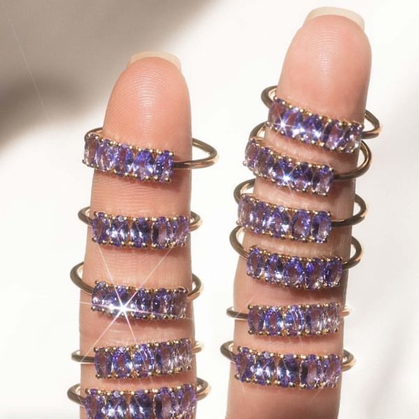 3st Kvinnor Ringar Iögonfallande Kreativ Form Legering Fashionabla Kvinnor Ring Bröllopsband För Dejting US 9