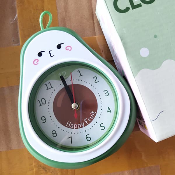 Tecknad Avokado Väckarklocka Barn Present Dekor