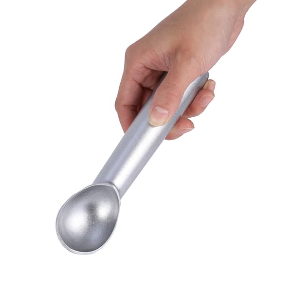 Bærbar Non-Stick Iskrem Skje Matt Sølv