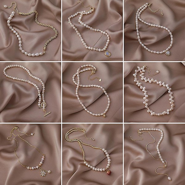 Kaulakoru Vintage Epäsäännöllinen Baroque Pearl Girls&#39; Muotikorut Ac3314 A699