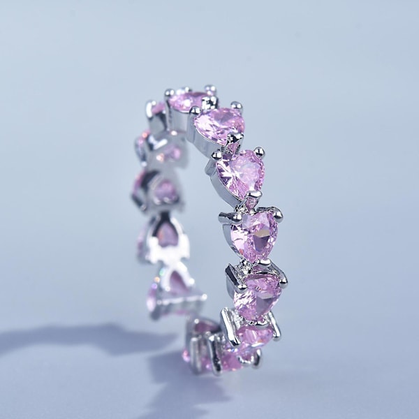 Finger Ring Hjärtform Strass Kvinnor Justerbar Fine Hantverk Ring För Dejting Yellow