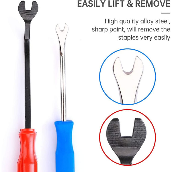 Sunrain 2-pack klädsel och konstruktionshäftavdragare med nagelavdragare, spikavdragare, matta