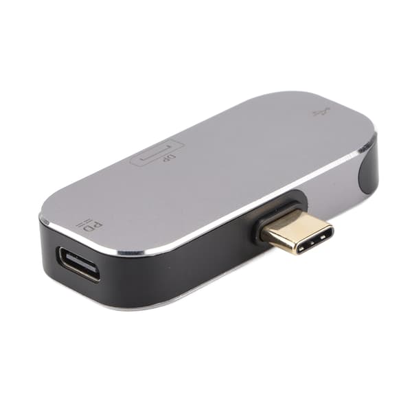 USB C-hubb 3 i 1 Typ C hane till DP USB A Typ C hona dockningsstation för Windows Android OS X
