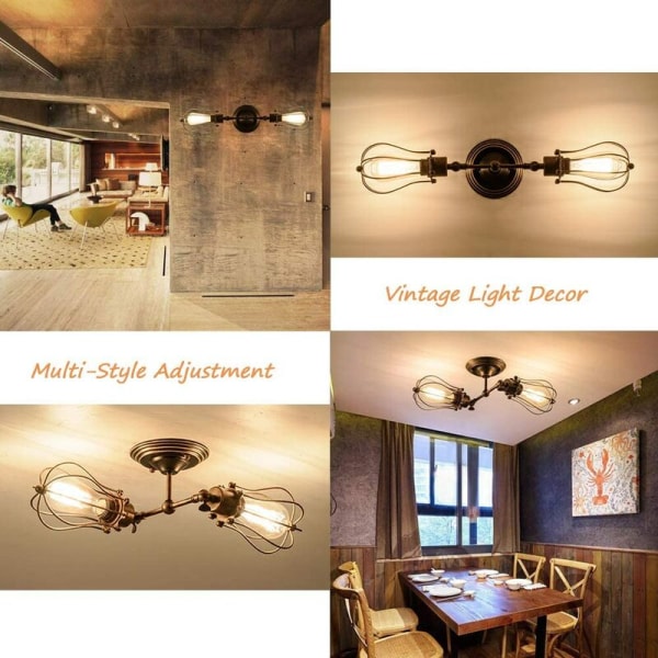 Creative Humanoid Vägglampa Inomhus Modern Vägglampa Art Deco Vägglampa Max 60W E27 för sovrum, barnrum, Hallwa