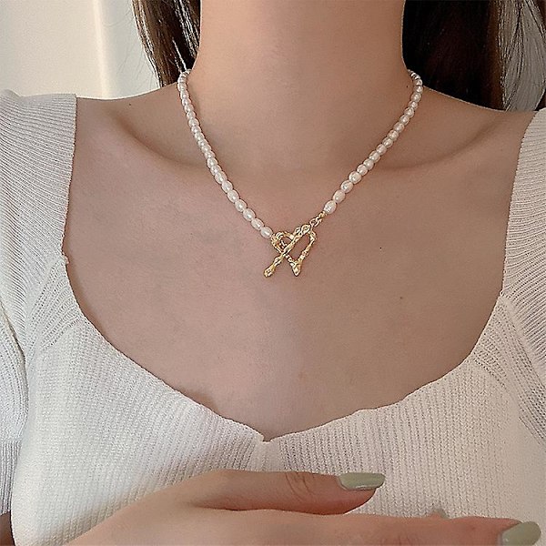 Halskjede Pearl Daily Outfit Jenter&#39; Motesmykker Ac3119 necklace A176