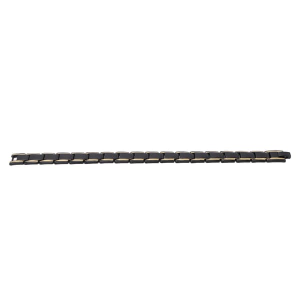 Titanium Stål Magnetisk Terapi Armbånd Sort Guld Unisex Mode Smykker Gave