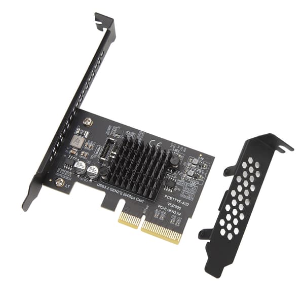 PCIe USB 3.2 Gen 2 expansionskort 20 Gbps Typ C ASM3242-kontroller för stationär dator