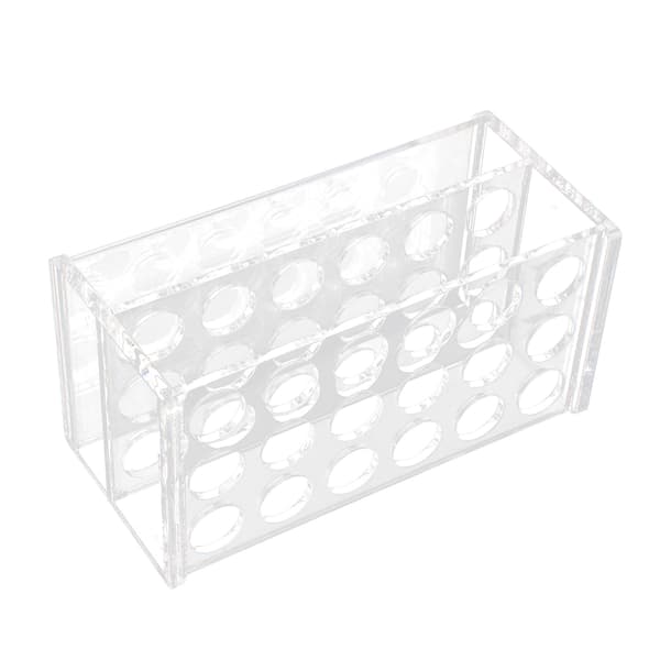 Akryl provrörsställ 18 hål för 17mm 10ml 15ml transparenta centrifugrör