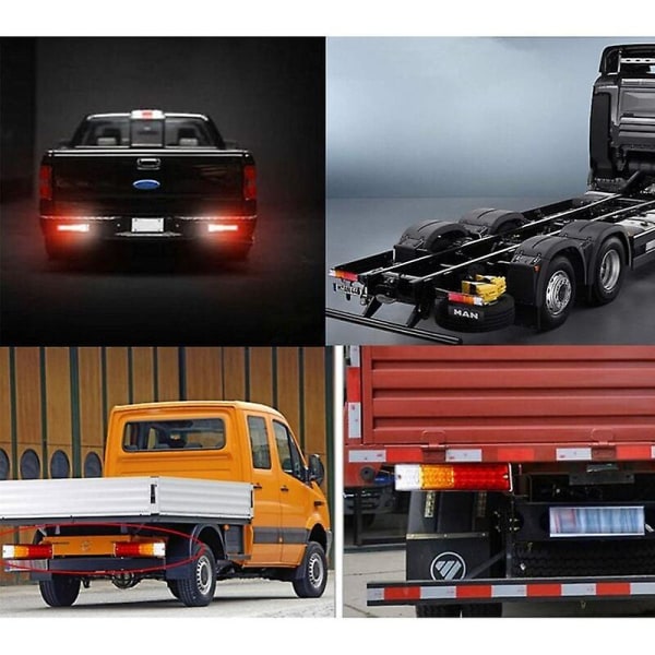2stk 12v Led trailerlygter,universelle led baglygter 20led baklygter Bremse Blinklys Baglygte For Trailer Lastbil Traktor Caravan