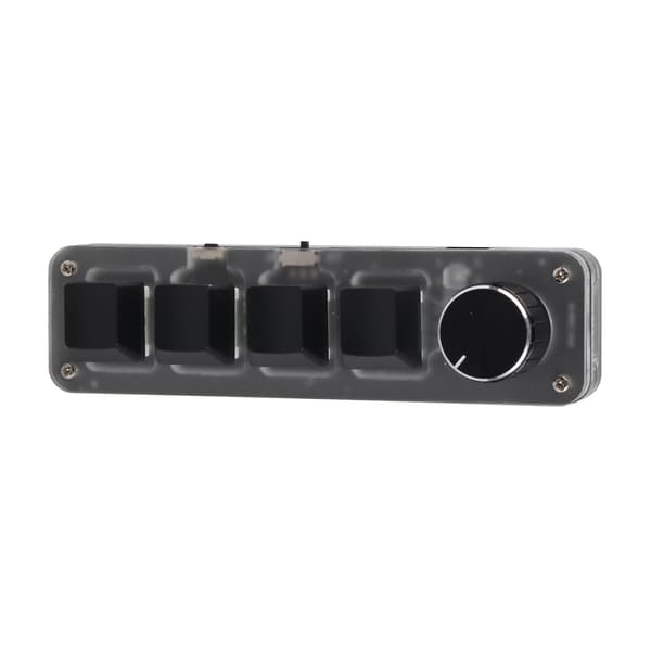 Mini 4 Taster 1 Knapp USB Bluetooth Blå Bryter Bakgrunnsbelyst Programmerbart Tastatur Spillkontor Media Plug Play