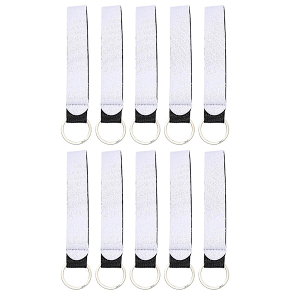 10 st Sublimation Blank Wrist Kort Snöre Diy Utskrivbar Blank Wrist Snöre