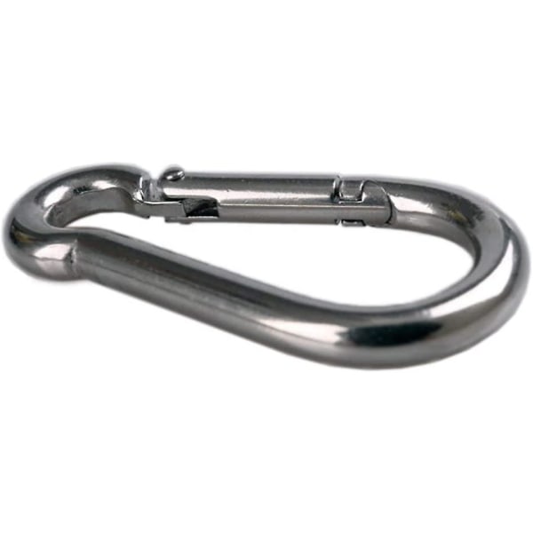 2 delar karbinhakar för tunga laster, sport, låshundar, hängmattgunga, rostfritt stål 304, 8 mm tjock